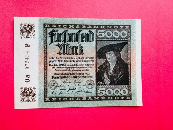 Germany  5000  Marks  1922  Pick 81a  Uncirculated )