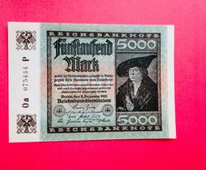 Germany  5000  Marks  1922  Pick 81a  Uncirculated )