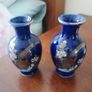 two small blue vases Image 2