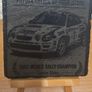 Classic Rally Legends Engraved Slate Coaster Set Image 2