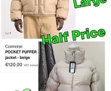Converse jacket / Coat size Large