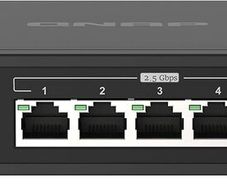 QNAP QSW-1105-5T, 5 port 2.5Gbps auto negotiation (2.5G/1G/100M), unmanaged switch, Broadcom Chipset Embedded