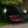 Set of 2 Solar LED Garden Lamp Posts Image 2