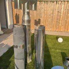 Flu stove system with parts