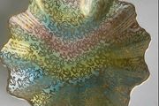 Old foley James Kent  Staffordshire rainbow dish