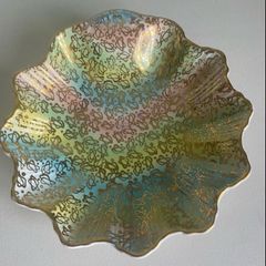 Old foley James Kent  Staffordshire rainbow dish