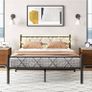 King Size Bed Frame with Headboard & lights Image 5