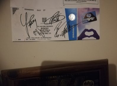 Chris Jericho Fozzy Autograph Ticket