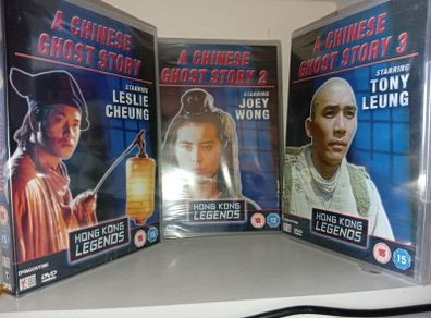 Very Rare Collection A Chinese Ghost Story 1,2,3 Dvd All Sealed Hong Kong Legends De Agostini