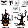 Halloween Window Clings Stickers, 7Sheet Halloween Bats Spiders Window Cling Sticker Decal for Halloween Window Decoration Image 2