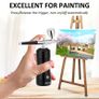 BRAND NEW Portable Cordless Rechargeable 0.3mm Auto Airbrush Gun with Air Compressor for Makeup,Nail Art,Cake Decor Image 6