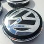 Set/4 x NEW STYLE 56mm VW wheel caps Volkswagen cap hub  6CD601171 Image 5