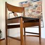 Vintage Retro Mid Century Teak and Beech Dining Table and Chairs Edmund Homa Image 8