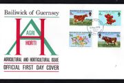 1970 Guernsey Agriculture and Horticulture Commemorative Stamps Addressed First Day Cover (FDC)