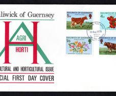 1970 Guernsey Agriculture and Horticulture Commemorative Stamps Addressed First Day Cover (FDC)