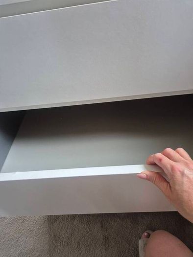 white chest of drawers