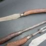 Harrison Bros & Howson Sheffield Stag/Horn/Antler Handle Sterling Silver Capped & Ferruled 4 Piece Carving Set  1884 Image 5