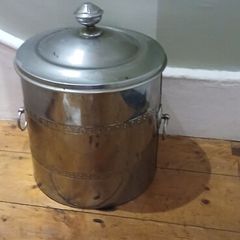 Art Deco Chrome Coal Bucket
