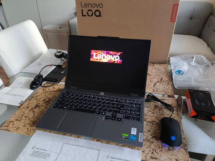 Gaming Laptop Lenovo Loq i5 12450hx 8/12 RTX4050 6gb 105w 16gb Ddr5 512GB Nvme 15.6" 144hz 1080p 300nits 100% sRGB Win11 Warranty Receipt