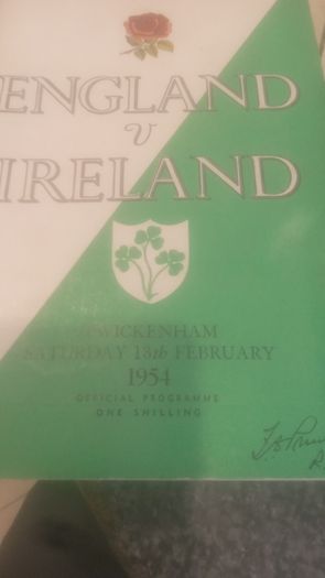 Rare Irish Rugby Programmes