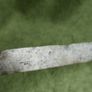 Vintage late 19th century Scottish novelty antler handled knife and fork , modelled as a deer with a face and brass tail, with a steel blade Image 9