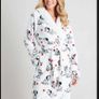 Disney Classics white dalmatians print dressing gown for women size L UK14/16 EU42/44 Postage included Image 2
