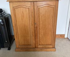 Solid oak cabinet