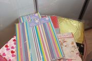 Water resistant plastic table cloths x 8