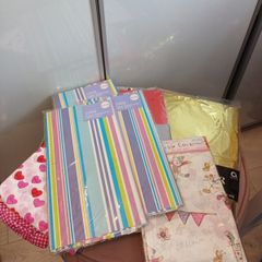 Water resistant plastic table cloths x 8
