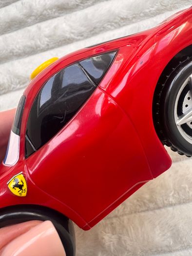 BB Junior Ferrari Car Press & Go Toy Red Kids Sports car approx. 13 cm. Length never used Please see photos
