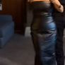 BNWT oh polly leather midi dress Image 3