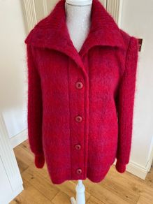 Donegal Design Mohair and Wool Hand Woven Jacket