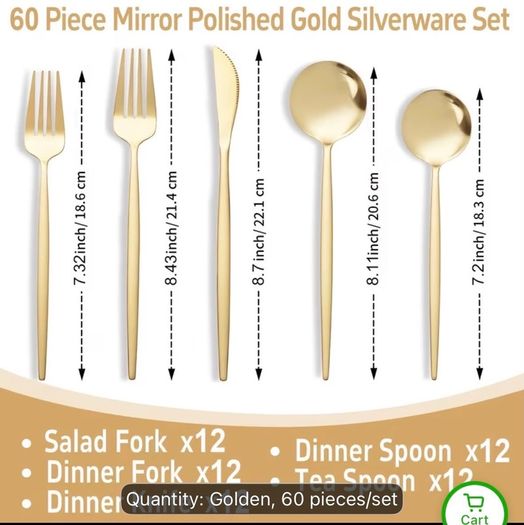 Gold Cutlery