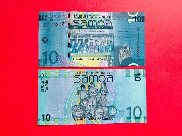Samoa  10  Tala  2017  Pick 39b  Commemorative Issue ( Rugby Champions  Hong Kong 7( Uncirculated )