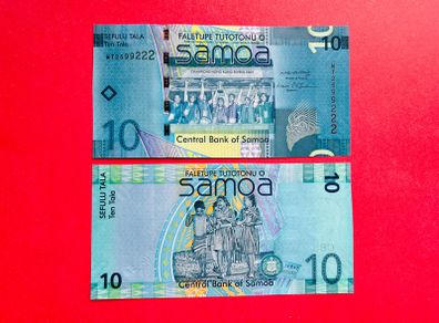 Samoa  10  Tala  2017  Pick 39b  Commemorative Issue ( Rugby Champions  Hong Kong 7( Uncirculated )