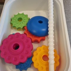 Fat Brain Toys SpinAgain Stacking Toy.