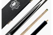 PRO 3/4 Piece 57 Inch Ash Shaft Snooker Cue Set with Case and Mini Butt + 9.5mm Tip - FREE DELIVERY