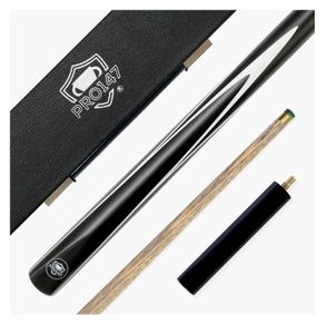 PRO 3/4 Piece 57 Inch Ash Shaft Snooker Cue Set with Case and Mini Butt + 9.5mm Tip - FREE DELIVERY