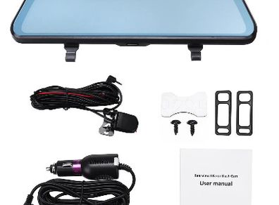 Car Rear View Mirror DVR Camera Dash Cam Full Screen Touch Recorder 1080P