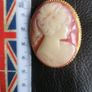 Vintage Sphinx Cameo Gold Tone Brooch Image 6