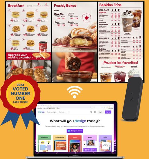 Digital Menu Media Player Inc FREE CMS