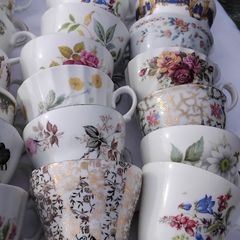 A Selection Of Vintage Odd Cups And Saucers
