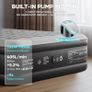 King Size Airbed, Inflatable Mattress, Air Bed with Built in Pump, Blow Up Mattress, Folding Guest Bed Self Inflating with Flocked Surface for Camping and Home Use, 203cm x 152cm x 46cm Image 2