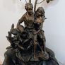 Ornate Table Lamp with water feature. Image 4