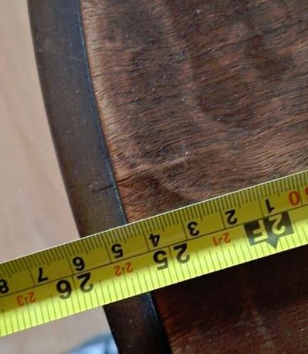 Beautiful Antique Table with Ashtray in Drawer, Measurements are in the photo's,