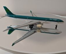 Diecast Aircraft Model, Aer Lingus - Airbus A330-300 airplane, 1:500 scale by Herpa
