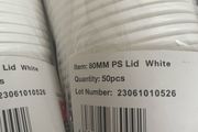 coffee cup lids 80mm two packs x 50