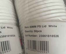 coffee cup lids 80mm two packs x 50
