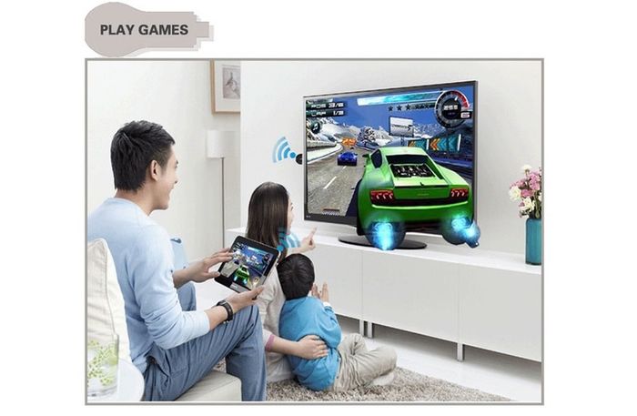 Wecast C2 Miracast WiFi Display Dongle Receiver 1080P AirPlay Mirroring DLNA