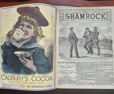 The SHAMROCK. 51 editions. National Magazine of Ireland News politics Illustrated. 1892. Rare antique book, novel.
